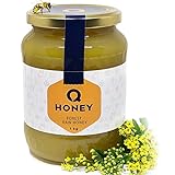 Q-Honey Miel de Abeja Pura, Miel Cruda, 100 % Miel Pura Natural Honey Sin Filtrar Sin...