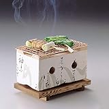 Parrilla japonesa Yakiniku Yakitori de carbón de mesa, estufa tradicional Earthware Hida...
