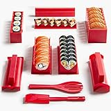 Virklyee Sushi Maker kit 10pcs 5 Formas únicas de Kit para Hacer Sushi Molde Inicio Hacer...