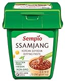 Pasta Coreana ssamajang de soja fermentada para aderezo vegetarian y gluten free de Sempio...