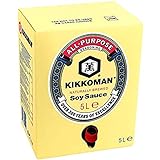 KIKKOMAN - Salsa de soja, paquete de 5 (1 X 5 LTR)